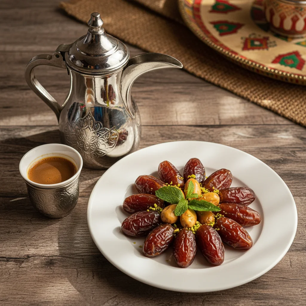 قهوة سعودية مع تمر